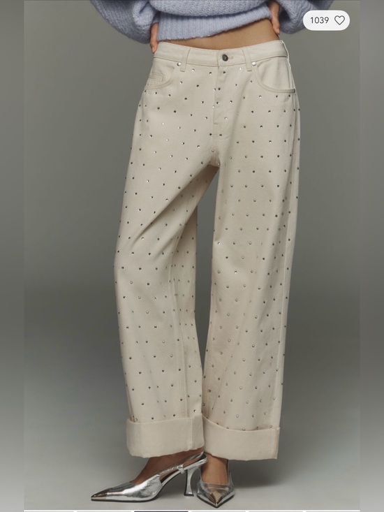Pilcro Denim - Pilcro Sparkle Relaxed Cuff Jeans